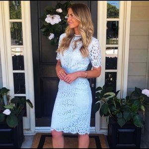 Rachel Parcell light blue Lace Dress Small